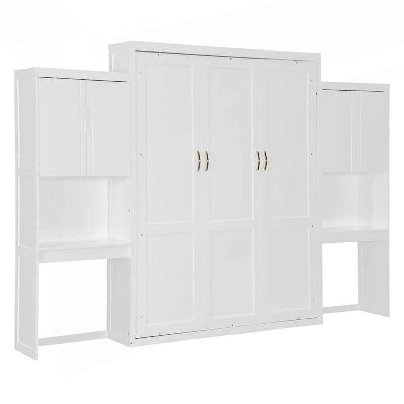 Lit escamotable queen size avec rangement et fonctionnalités intégrés