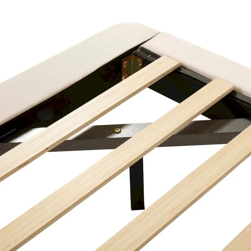 Lit plateforme flottant en velours avec lumière à détecteur