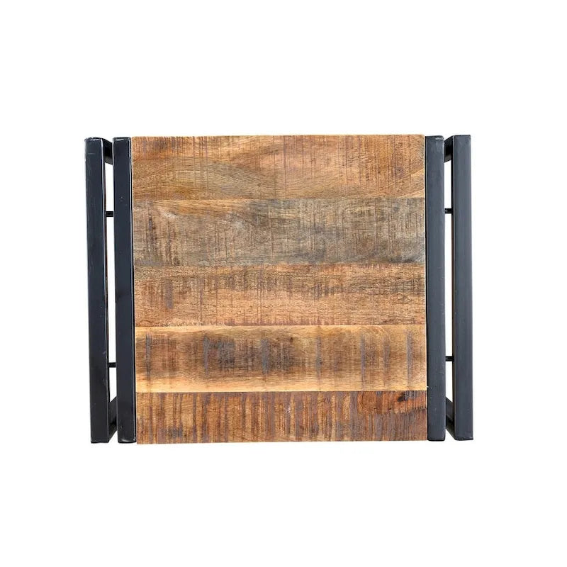 Guéridon en bois (Inde) - 24 x 16 x 20