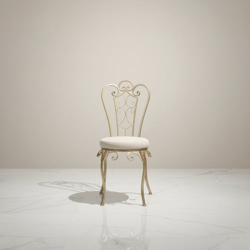 A&B Home Goldtone 22-inch Folding Accent Chair