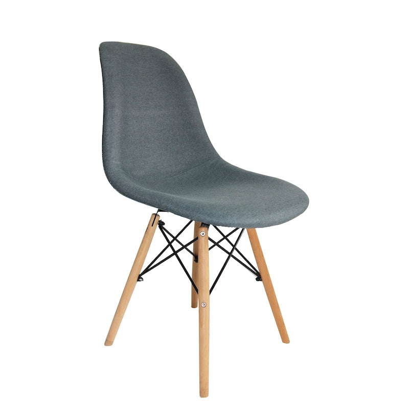 Chaises de salle à manger modernes, Tissu et Bois de hêtre