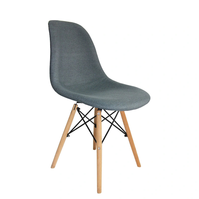 Chaises de salle à manger modernes, Tissu et Bois de hêtre