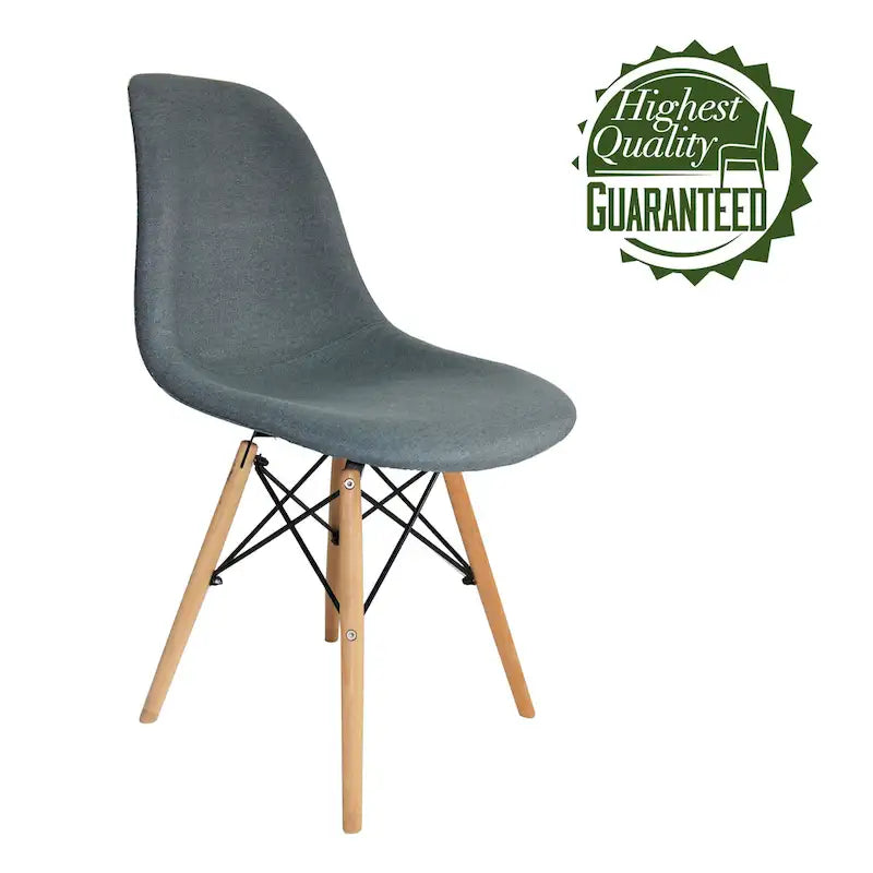 Chaises de salle à manger modernes, Tissu et Bois de hêtre