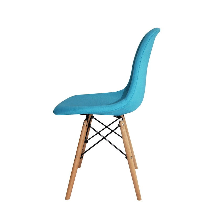 Chaises de salle à manger modernes, Tissu et Bois de hêtre