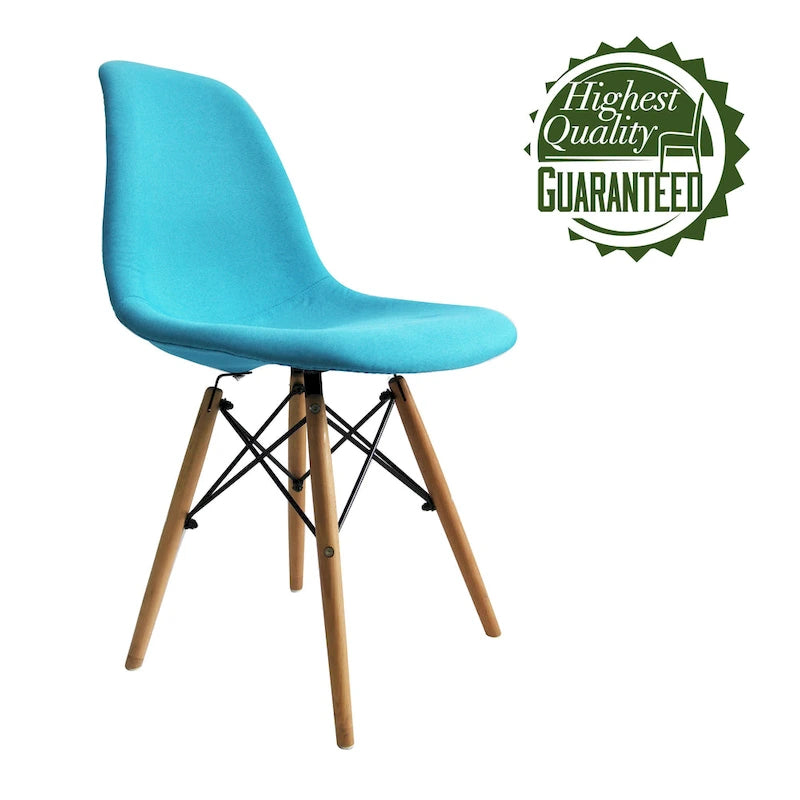 Chaises de salle à manger modernes, Tissu et Bois de hêtre