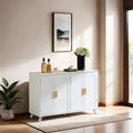 Sideboard Buffet Cabinet With 4 Doors And Removable Shelves