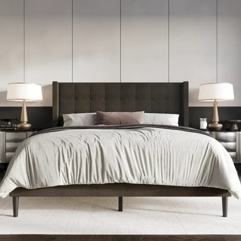 Danville Tufted Upholstered Platform Bed