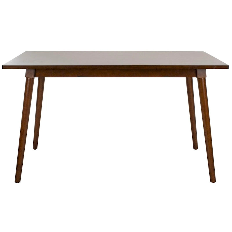 Table à manger rectangulaire 55 pouces au fini noyer ou blanc antique, 4 à 6 places – Design classique